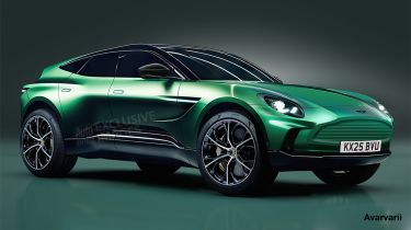 Aston Martin EV SUV render by Avarvarii